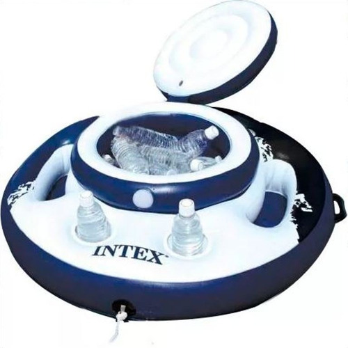 Bar Cooler Inflável Flutuante Intex P/ Piscina 30 Latas Boia