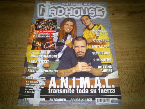 Revista Madhouse N° 101 Animal Oconnor Johnny Ramone Hierroc