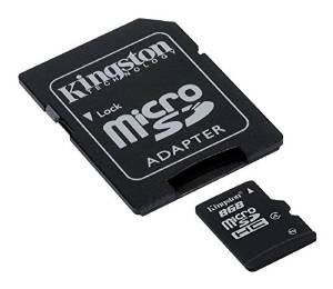 Kingston 8 Gb Microsdhc Clase 4 Memoria Flash Card Sdc4 / 8g
