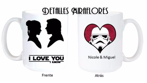 Taza Star Wars Enamorados Aniversario