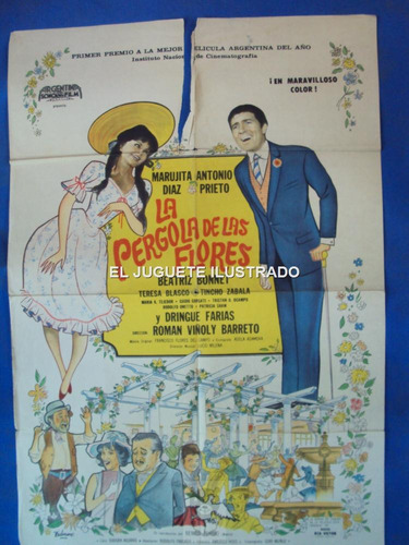 Pergola Flores Antonio Prieto 1965 Cine Argentino Teatro