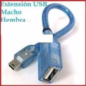 Mini Adaptador Usb 2.0 M-h Extensión Cable Macho A Hembra Pc