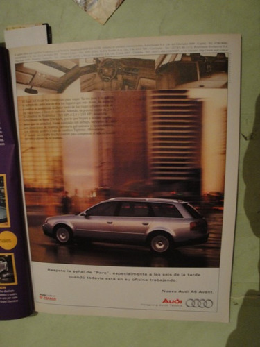 Publicidad Audi A6 Año 1999