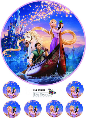D'il Bianco- Ilustraciones Fototorta Enredados De Disney