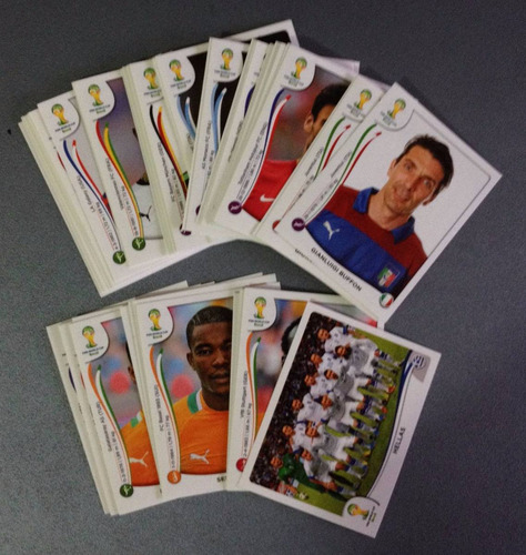Barajitas Detalladas (pack 25) Panini Mundial Brasil 2014