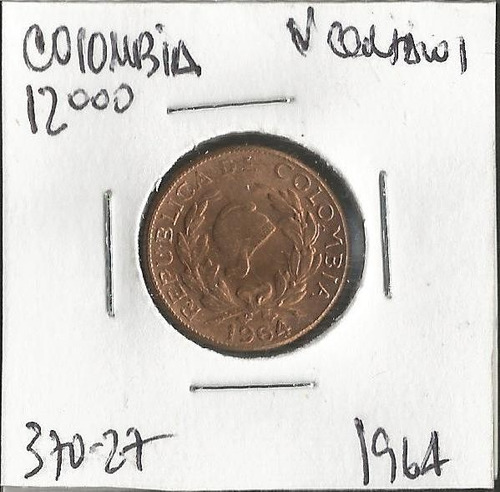 Colombia 5 Centavos 1964 Jer370.27