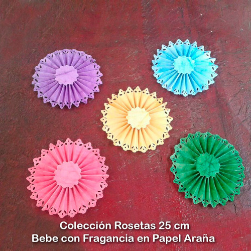 Arreglos Rosetas Abanico Regalos Colores Ingra (12 Unid)