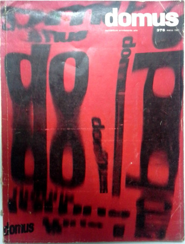 Revista Vintage De Arquitectura Y Diseño Domus Marzo 1961 (Usado)