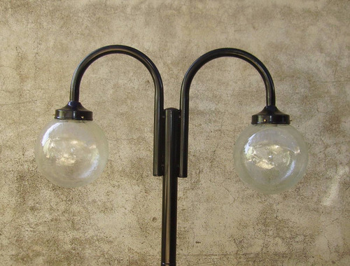 Farola Pie Jardin Poste 2.5mts Globo 25cm Fabrica!! F2