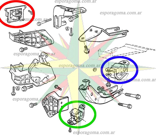 Kit Soporte Pata Motor Caja Chevrolet Corsa Celta Fun C/aire