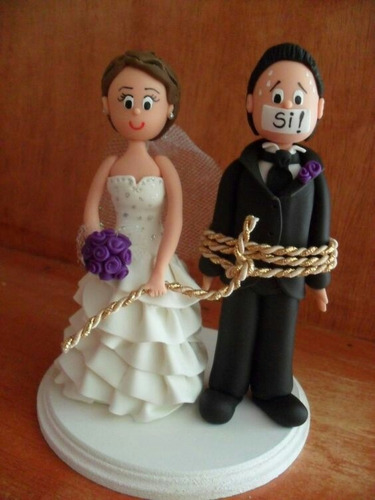 Novios De Cerámica En Frio Para Tortas