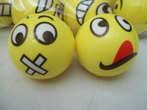 Pelota De Goma Emoji Emoticon Whatsapp Fisioterapia De Mano
