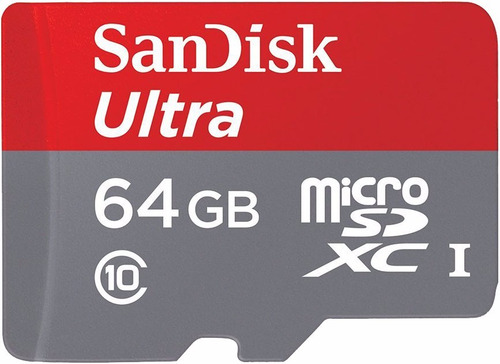 Cartão Memória Sandisk Micro Sd 64gb Classe 10 Ultra 100mb/s
