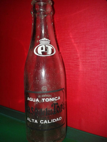 Antigua Botella Chica Agua  Tónica Paso De Los Toros