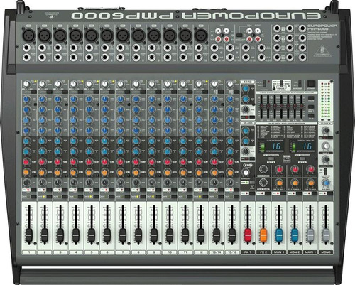 Behringer Pmp6000 Consola Potenciada 16 Canales 800 Watts X