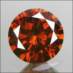 Diamante 0.37ct - Laranja - Si2 - Lapidação Brilhante