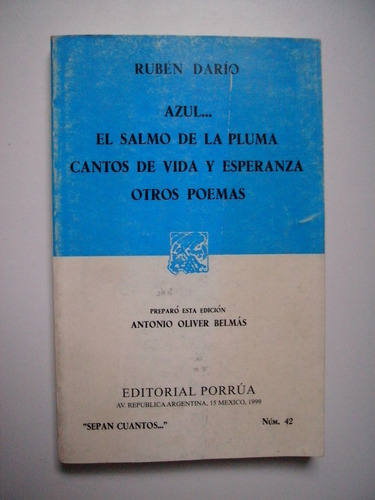 Azul - Rubén Dario - 1999