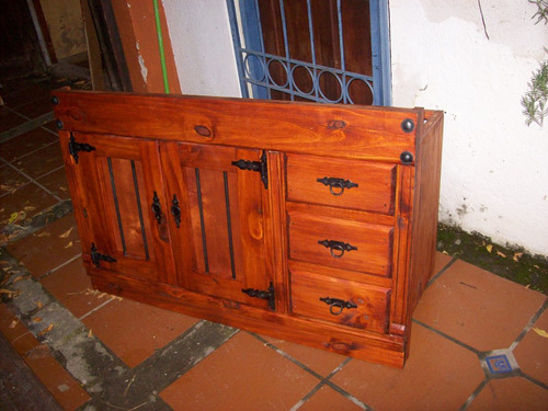 Frente Bajo Mesada Madera Con Cajones