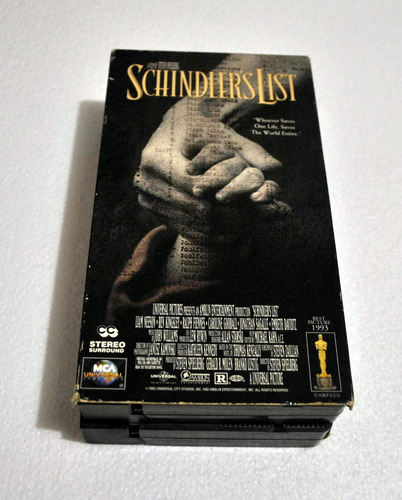 Película Schindler´s List Vhs ( Envío Gratis )