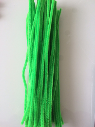 Haste Chenille 50limpador Cachimbo Verde Claro Neon