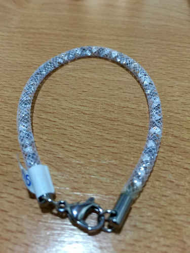 Pulsera De Acero Quirúrgico Importada De Piedras Swarovski