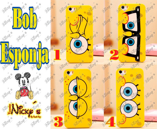 Funda Case Bob Esponja iPhone 5 5s 6s 6 6 Plus