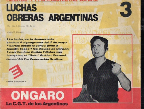 Ongaro Luchas Obreras Argentinas