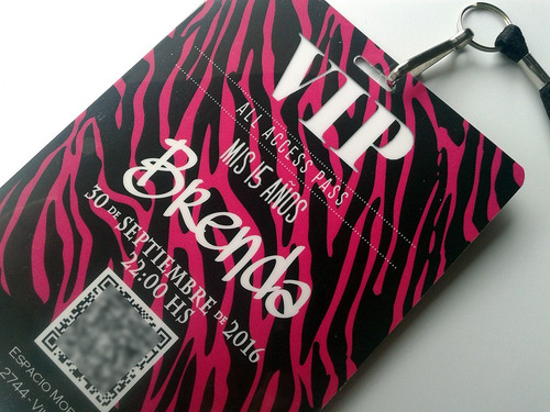 Tarjeta Invitacion Vip 15 Años Originales X50
