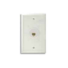 Tapa Telefono 1 Hueco Rj11 Wall Plate Phone Jack Empotrar
