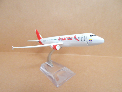 Miniatura Avião Avianca Airlines Airbus A320 1:500 Metal