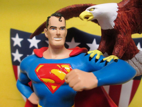 Tk0 Statue Dc Superman W Bald Eagle Cover Art Superman No.14