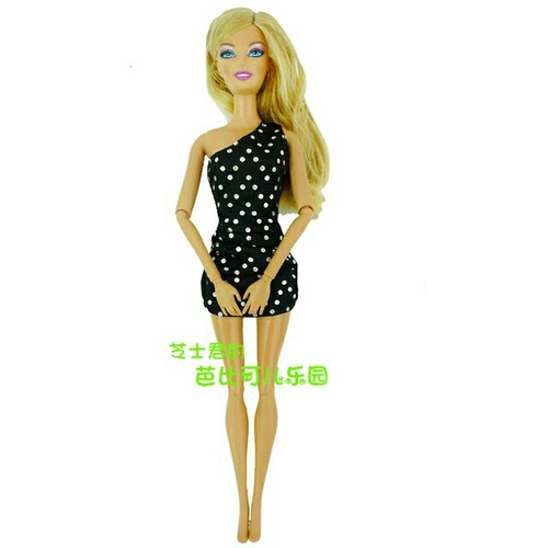 Vestido De Festa Para Boneca Barbie + Sandalia