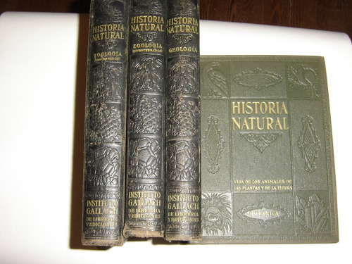 Historia Natural Instituto Gallach 4 Tomos 1947
