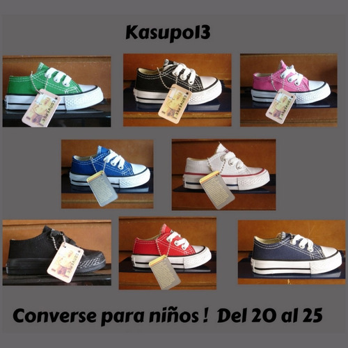 Kp3 Zapatos Converse All Star De Colores Para Niños 20-25 ! - U$S 0,01 حبوب زيت كبد الحوت