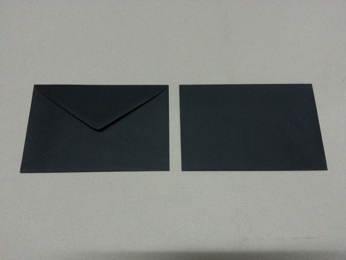 Sobres Retrato Para Participaciones Color Negro 14 X 20 Cm.