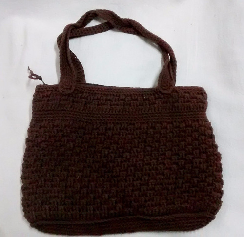Cartera Crochet Hippie Marrón