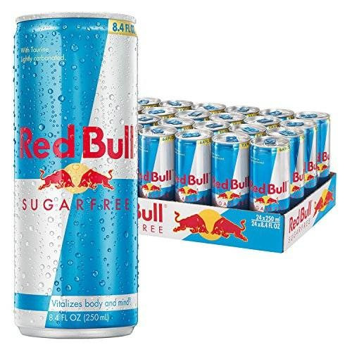 Red Bull Sin Azúcar Energy Drink 8,4 Onza Latas 24 Pack