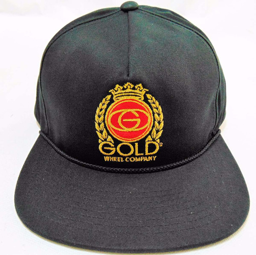 Boné Gold Wheels  Crown & Crest Snapback Preto Original
