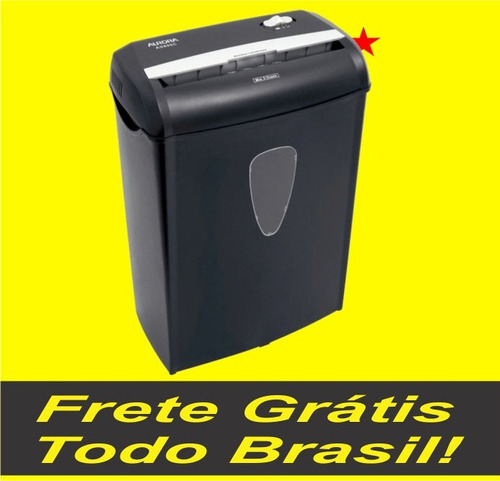 Fragmentadora Papel 8fls Particulas Aurora 110v As890c Preta