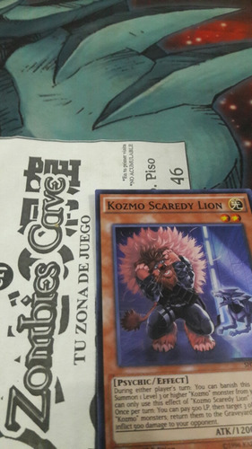 Yu-gi-oh! Kozmo Scaredy Lion Shvi-en082 Super Rare 1st Edit