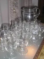 Comprar 692- Juego De 15 Copas Y 1 Jarra De Cristal Modelo Vino-agua