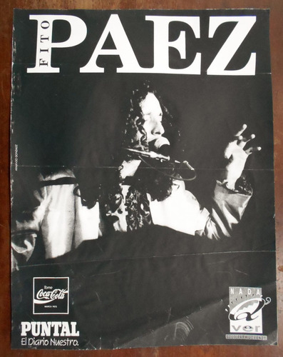 Poster De Fito Paez Diario Puntal Rio Cuarto Cordoba 1993