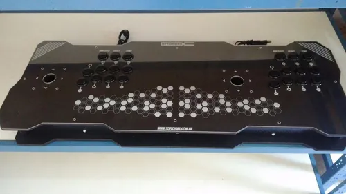 Caixa Mdf Montagem Controle Arcade Duplo Sanwa Com Acrilico