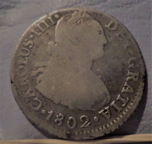 Peru 2 Reales 1802 E-ij B+