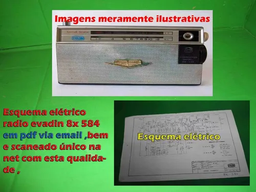 comprar Esquema Elétrico Radio Evadin 8x 584 8x584 584 Em Pdf Via Em