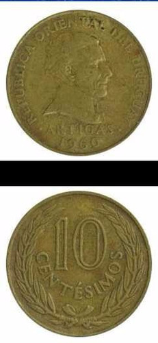 Lote De 29 Monedas Uruguay De 10 Centésimos Año 1960