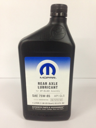 Aceite Diferencial 75w 85 Jeep Grand Cherokee 11 17 Mopar Sp