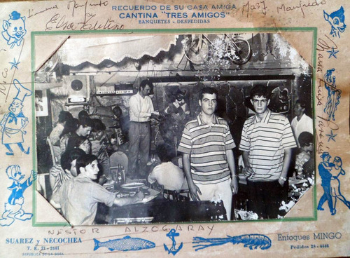 Fotografia Recuerdo Cantina Tres Amigos La Boca Bs. Aires