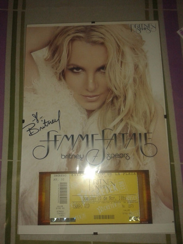 Marco Para Tu Entrada Britney Femme Fatale Tour