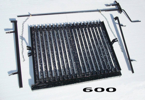 Imagen 2 de 5 de Parrilla De Amurar 95 Cm X 60 Cm Altura Reg Hierro Angulo
